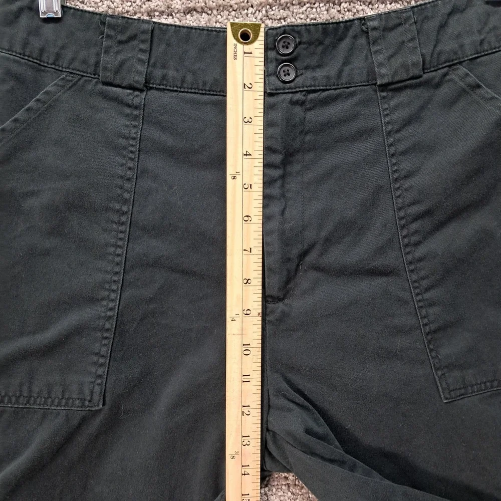 Field Gear Mens Black Flat Front Casual Shorts Double Button Waist 34 x 11‎